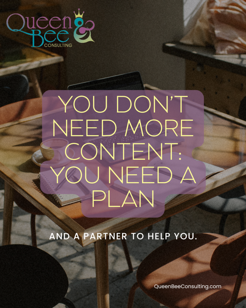 you don't need more content