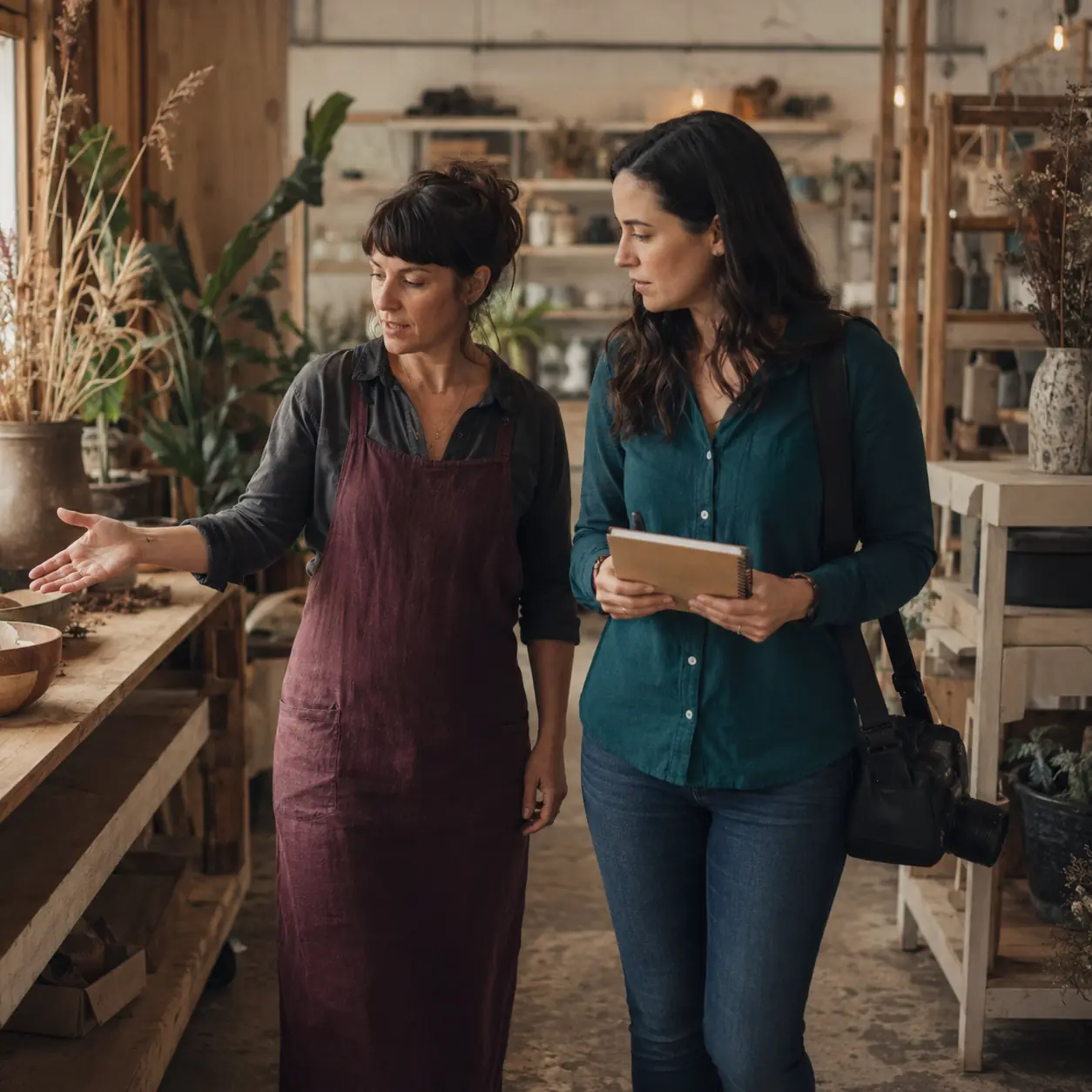 Business owner learning AI video marketing tools with Queen Bee Consulting