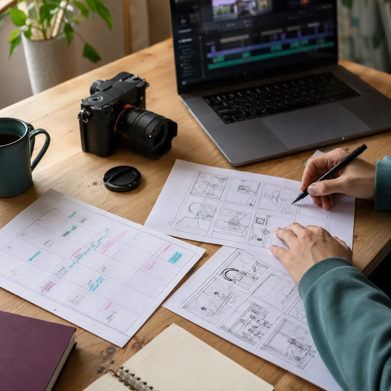Business owner learning AI video marketing tools with Queen Bee Consulting